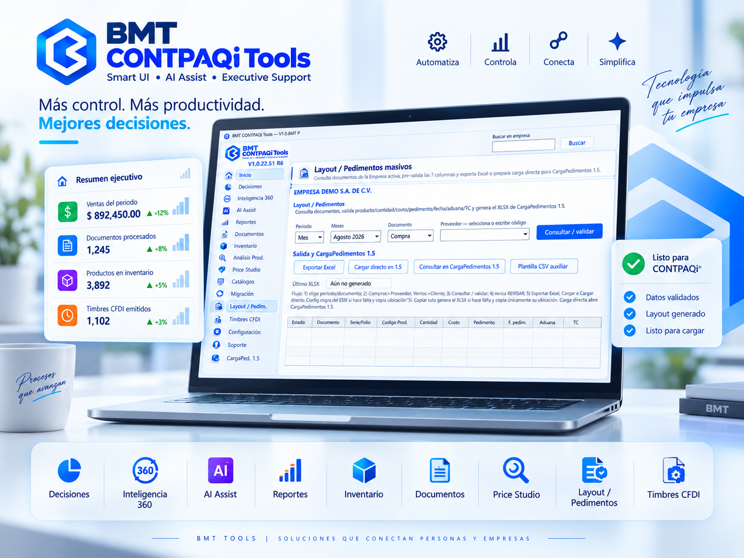 Imagen principal de BMT CONTPAQi Tools