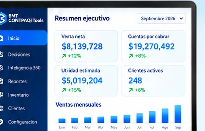 Pantalla de BMT CONTPAQi Tools